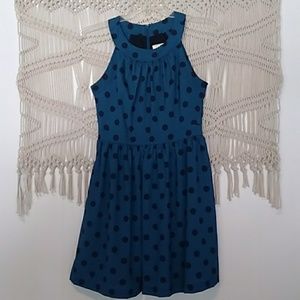 Modcloth Fervour teal halter dress